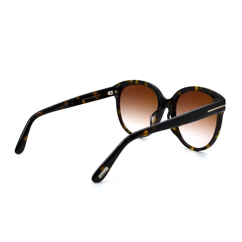 TOM FORD TF957-D 52F HAVANA BROWN GRADIENT AUTHENTIC SUNGLASSES - Picture 7 of 14
